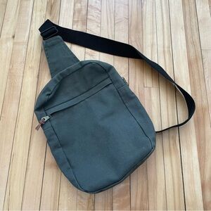Handmade Gray Crossbody Sling Bag
